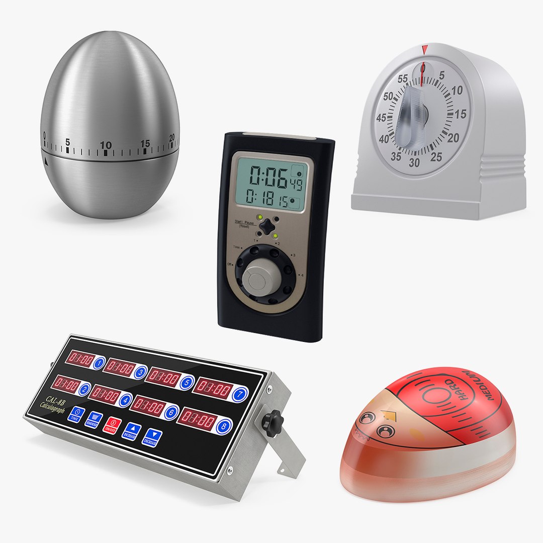 Kitchen Timers Collection 3 3D model preview