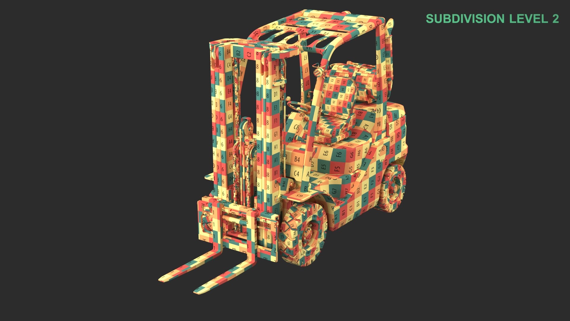 Generic Forklift 3D model https://p.turbosquid.com/ts-thumb/OY/ZKzfNQ/Fu/wireframe_0000/jpg/1746468888/1920x1080/fit_q87/1731bf754313cd18592c116f4f7846874c5c5276/wireframe_0000.jpg