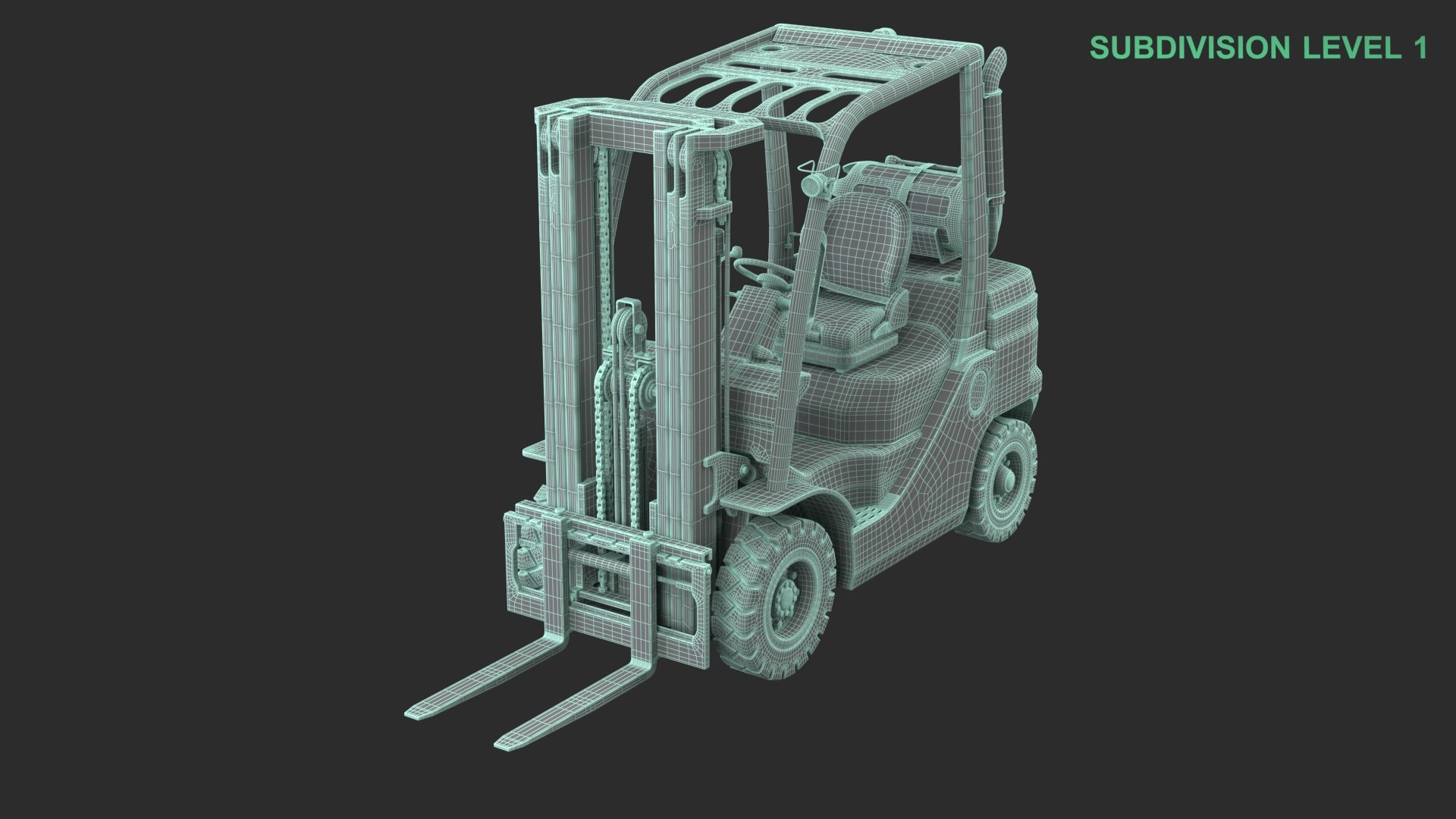 Generic Forklift 3D model https://p.turbosquid.com/ts-thumb/OY/ZKzfNQ/dp/wireframe_0004/jpg/1746468889/1920x1080/fit_q87/bfb02f4e67a3f4cf14c6b302a889e4180172da18/wireframe_0004.jpg