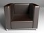 Single sofa leather modern chair