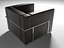 Single sofa leather modern chair