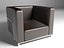 Single sofa leather modern chair