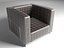 Single sofa leather modern chair