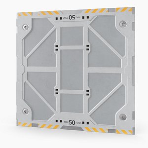 Reinforced Hatch Plate 50 Tons White