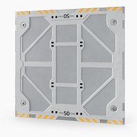 Reinforced Hatch Plate 50 Tons White
