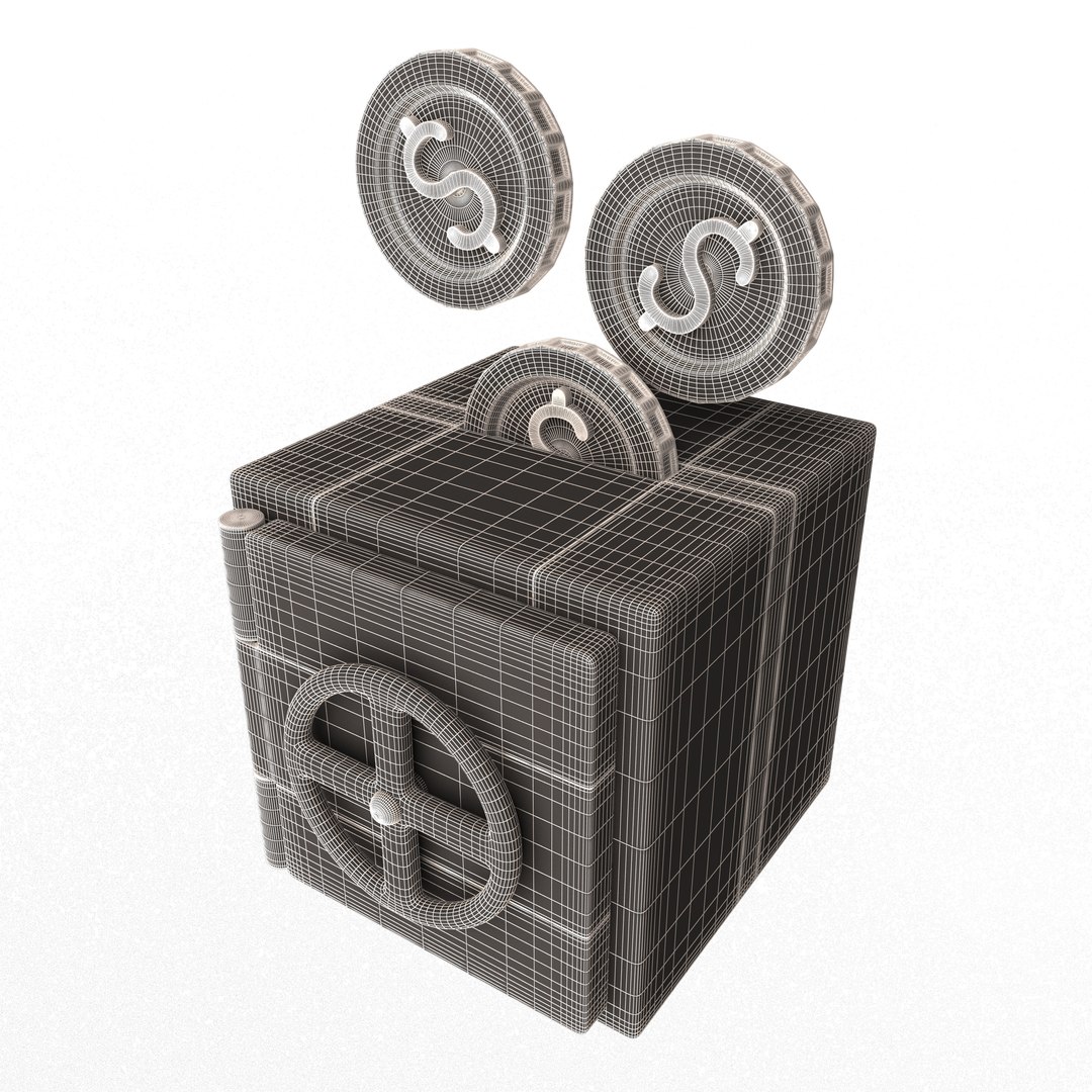Safe Box with Golden Dollar Coins 3D model https://p.turbosquid.com/ts-thumb/OY/a6FoJu/9O/wireframehighsafeboxwithgoldendollarcoins3/jpg/1676711785/1920x1080/fit_q87/7903ed0a1c3b3cb9f2450129bda91d7331a7282c/wireframehighsafeboxwithgoldendollarcoins3.jpg