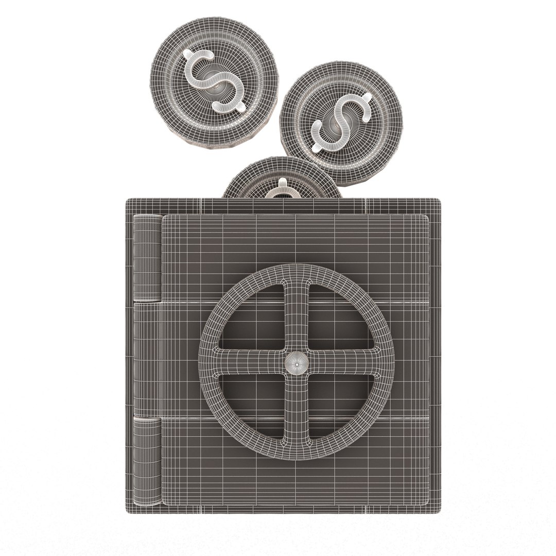 Safe Box with Golden Dollar Coins 3D model https://p.turbosquid.com/ts-thumb/OY/a6FoJu/Ri/wireframehighsafeboxwithgoldendollarcoins1/jpg/1676711782/1920x1080/fit_q87/fe69c6643749deada161e2a6045edd1c470a3f5d/wireframehighsafeboxwithgoldendollarcoins1.jpg