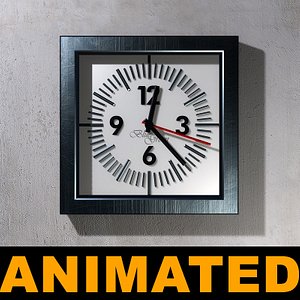 wall clock 3d max