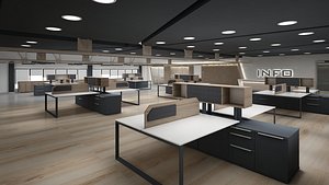 3D Office Interior model