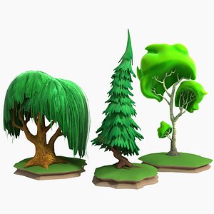 Cartoon Stylised Trees