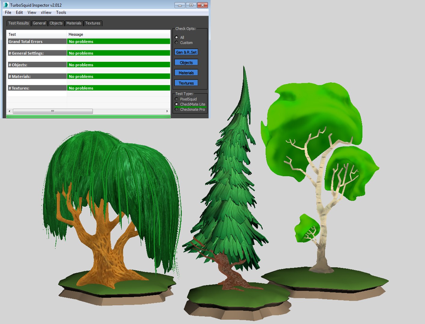 3d cartoon stylized forest