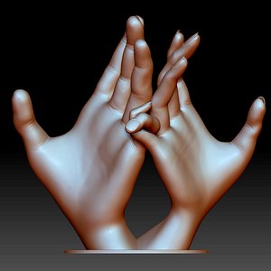 Hands couple love sign little fingers woved gift ideas