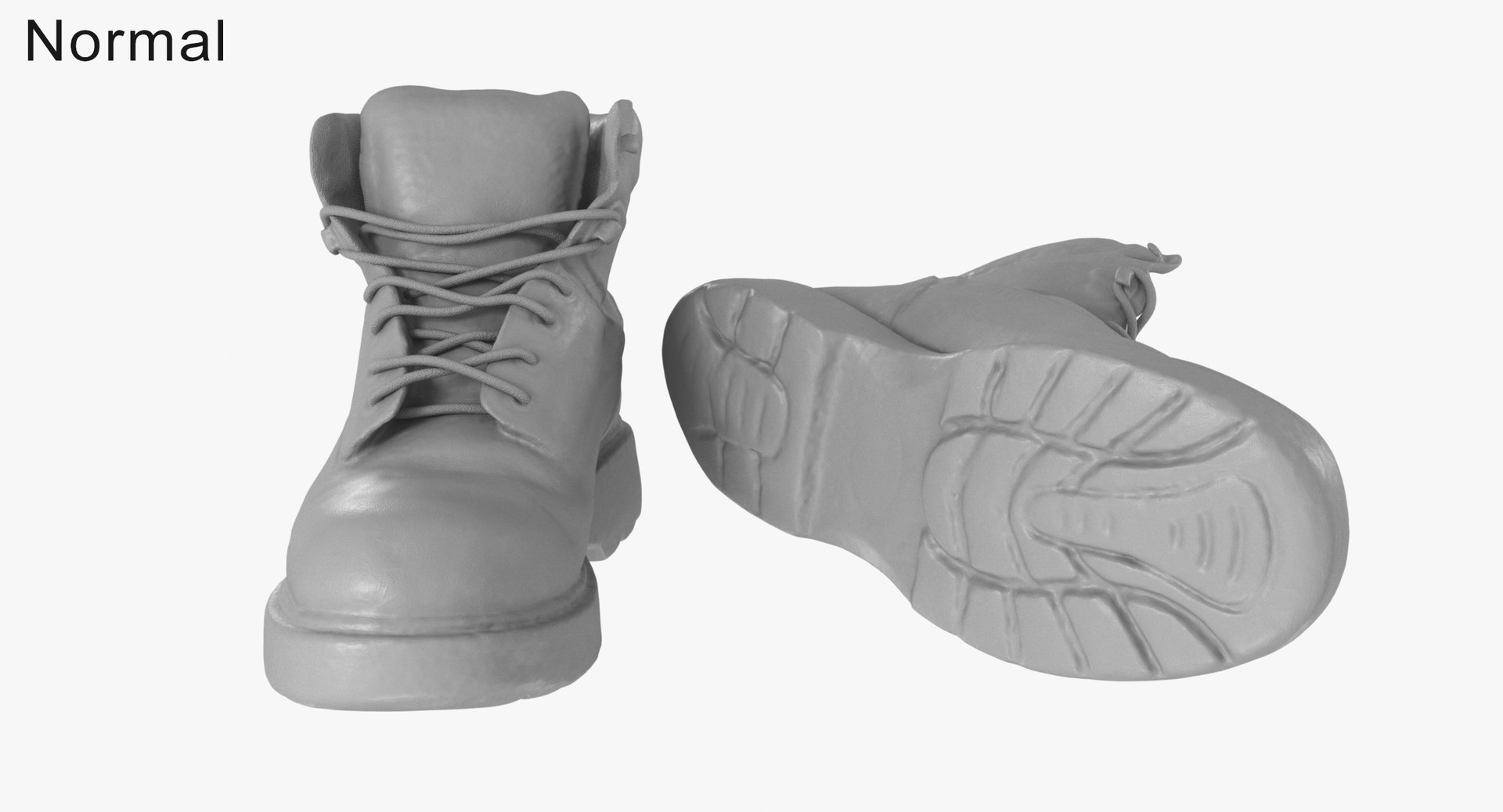 3D Old Leather Boots - TurboSquid 2039334
