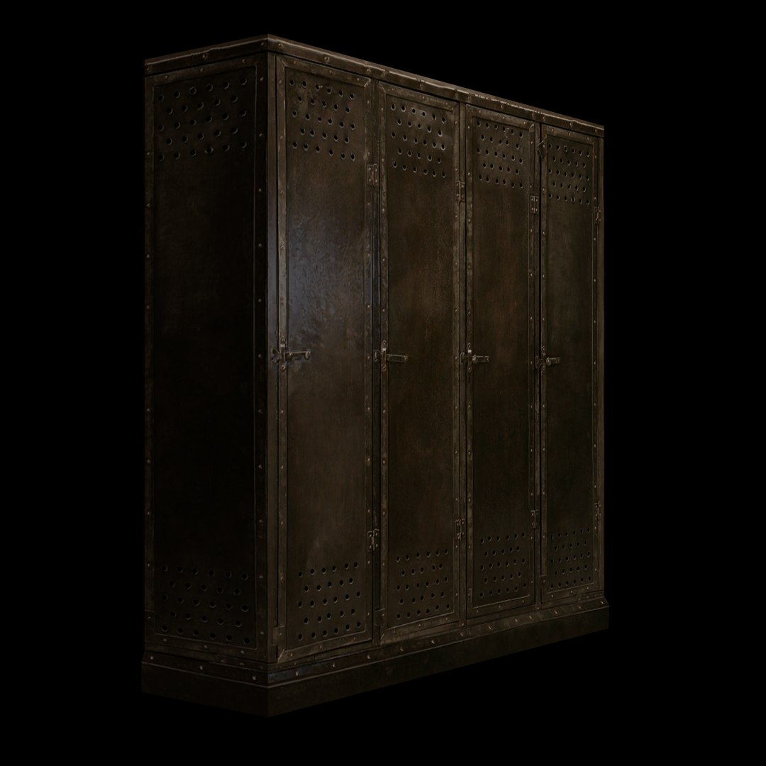 3d Steel Lockers Model