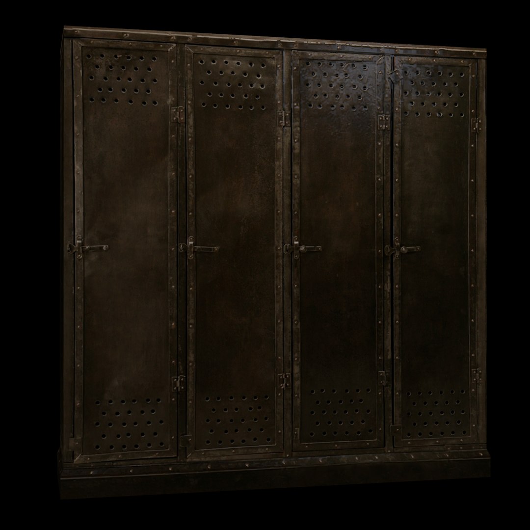 3d Steel Lockers Model