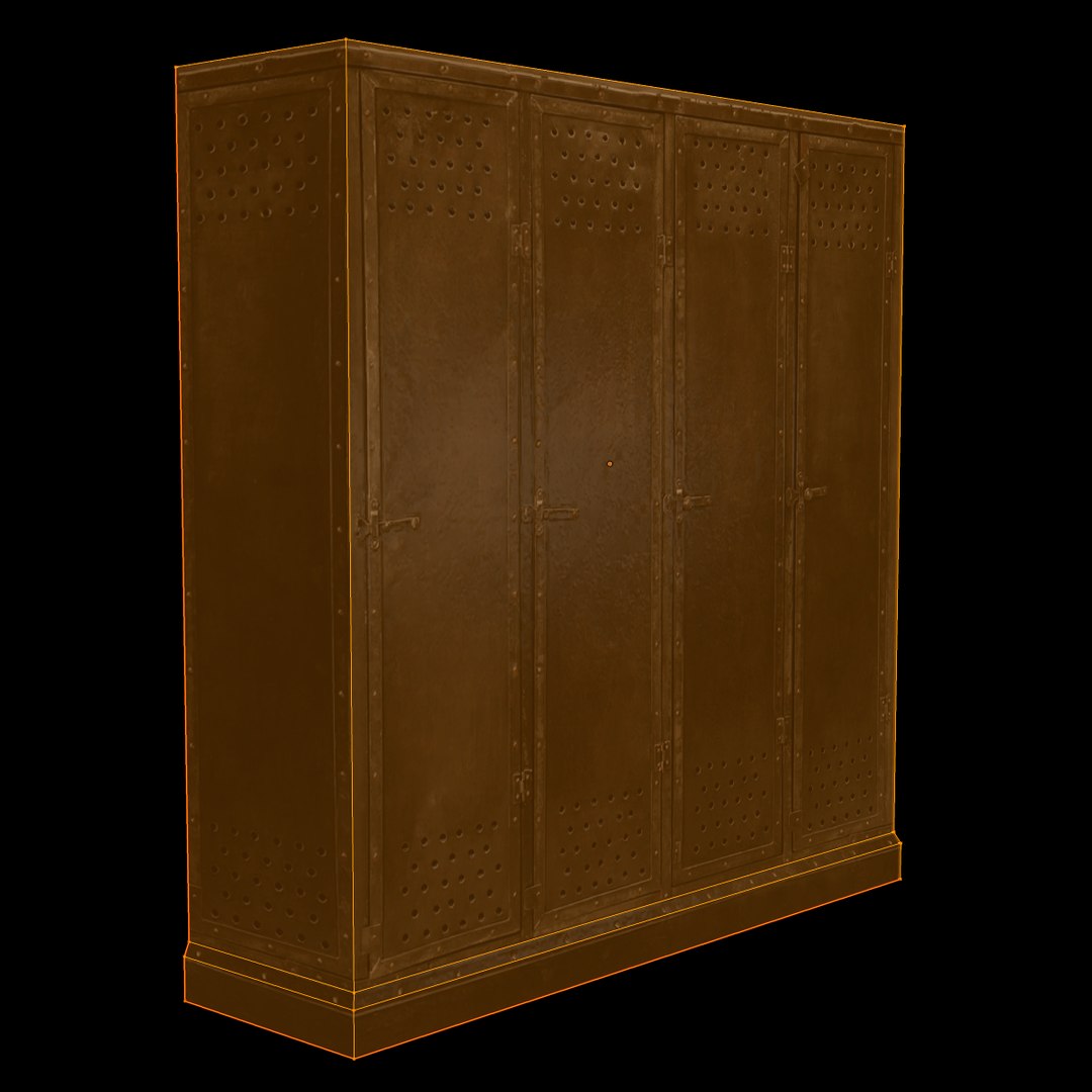 3d Steel Lockers Model