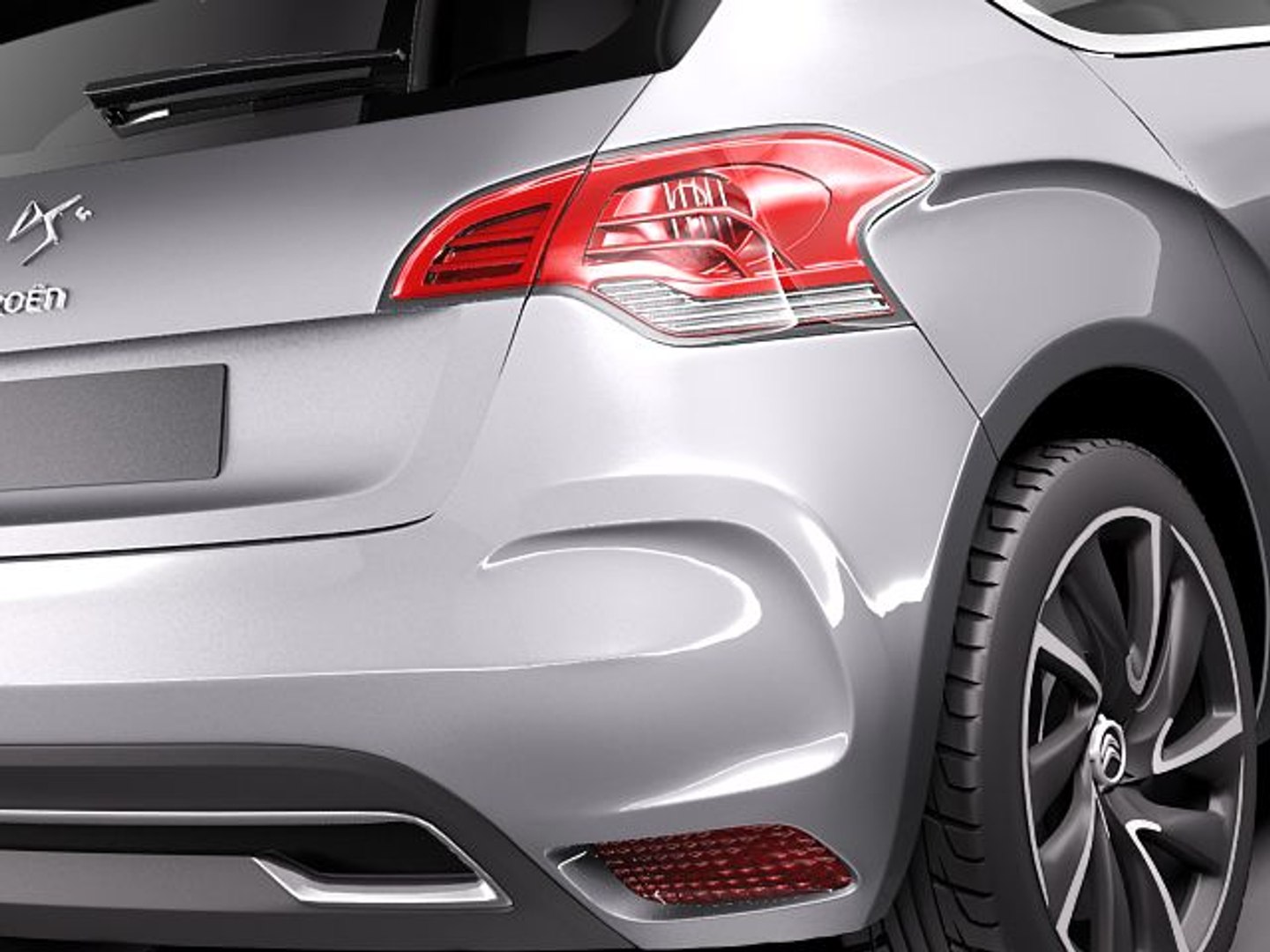 3d model of citroen ds4 2012 ds