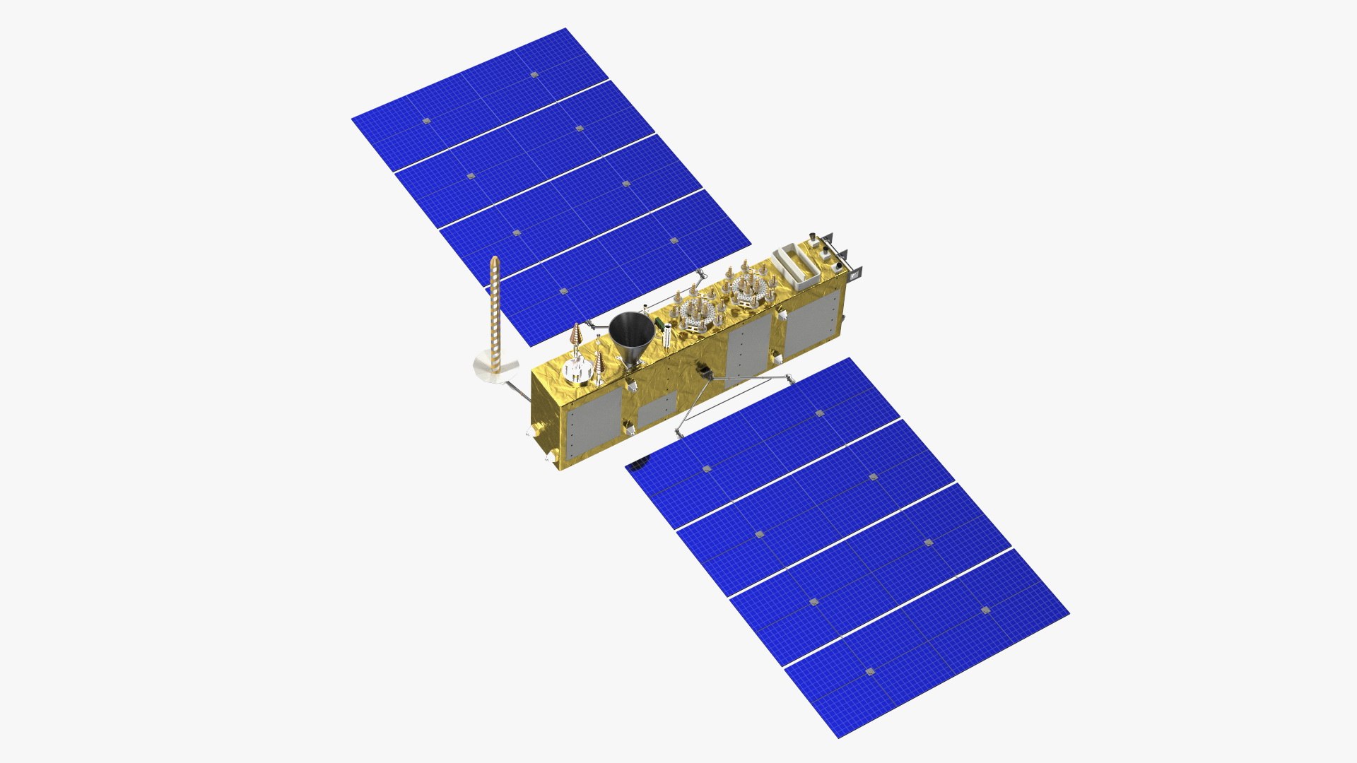 Satellite GLONASS-K2 3D model preview