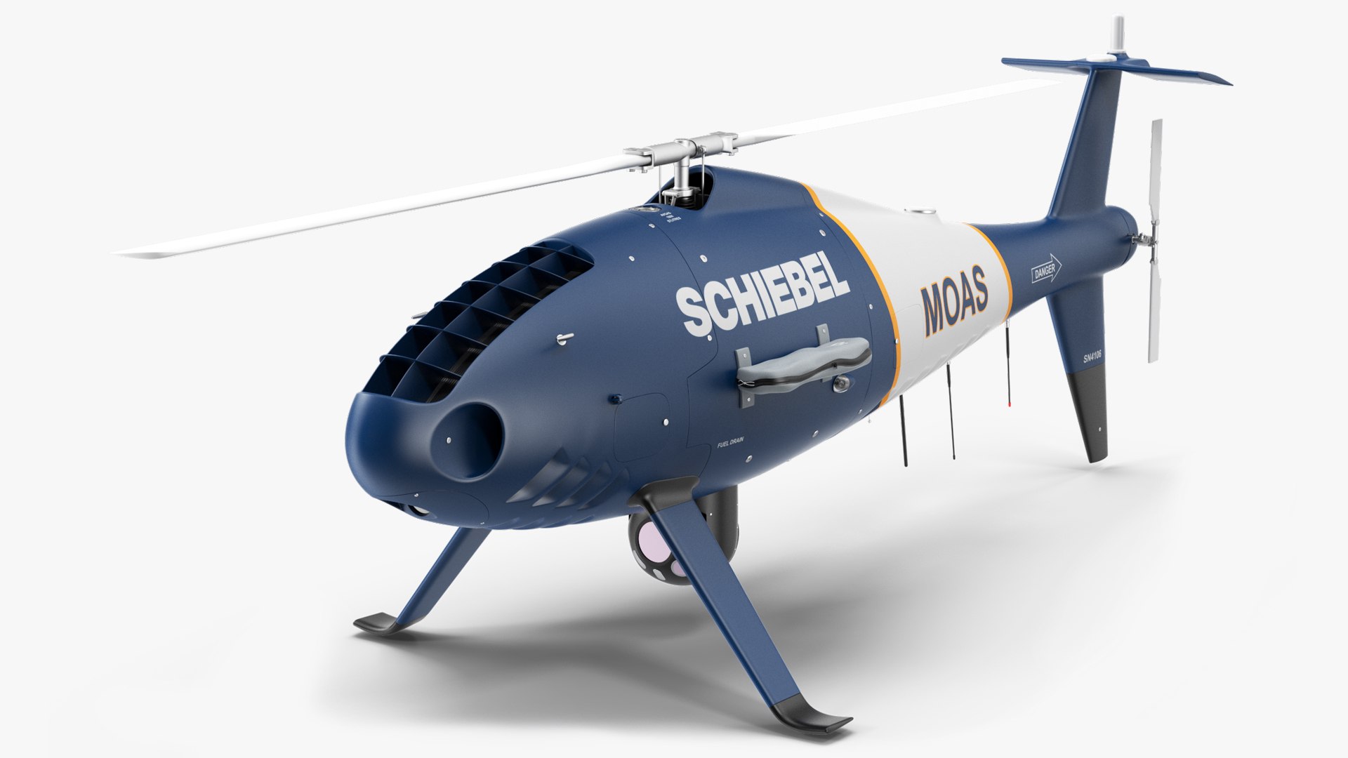 Schiebel Camcopter S100 UAV MOAS 3D model preview