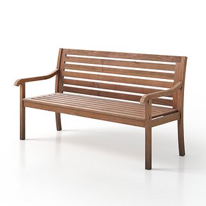 Wooden Bench model