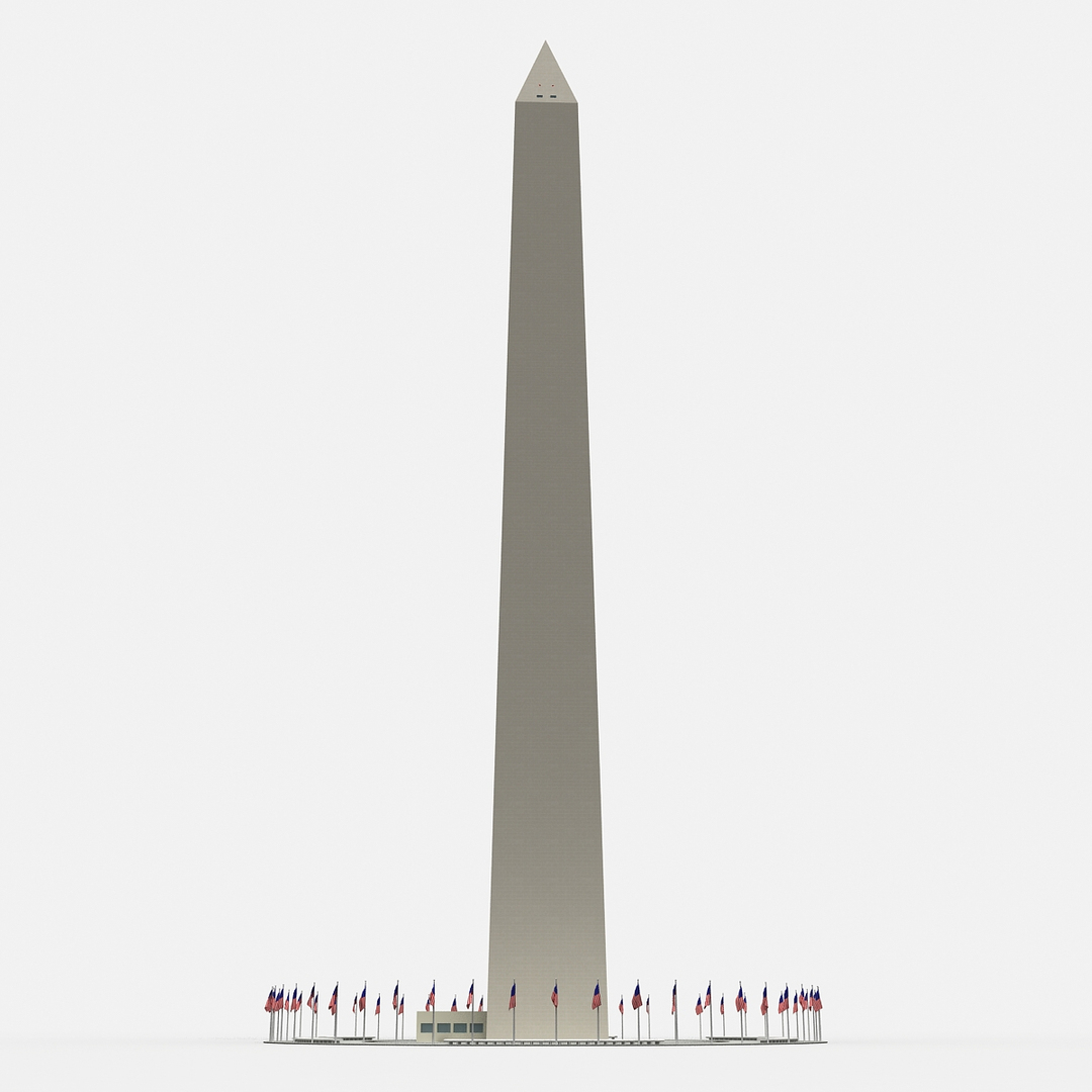 washington monument 3d max
