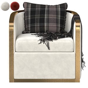 recessed armchair