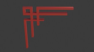 3D chinese ornament motif 12