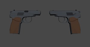 3D PM pistol  Weapons of the Russian Army -  PM  Low poly model