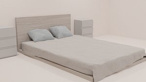 3D Simple bedroom model