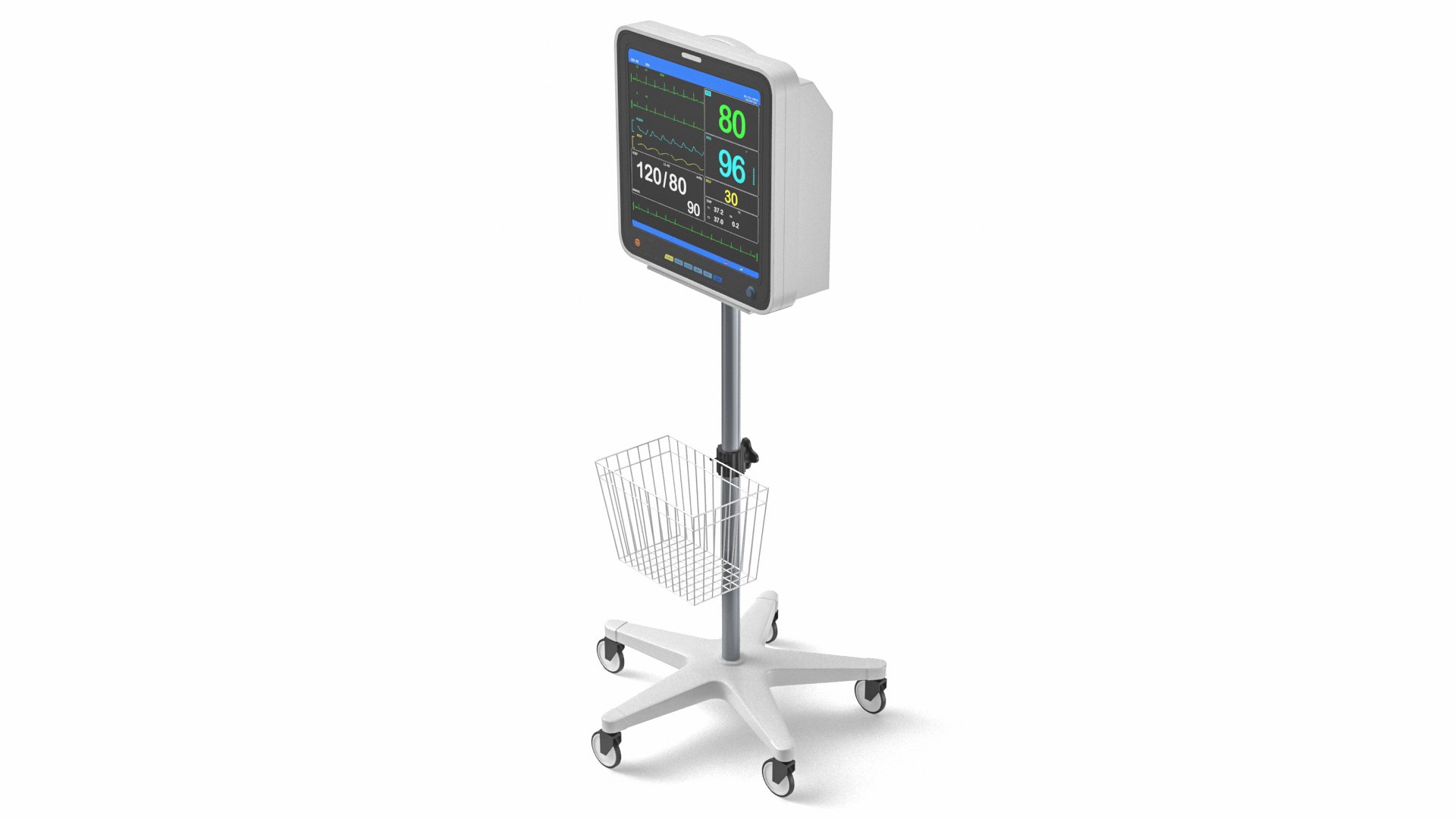 3D Electrocardiograph Monitor model https://p.turbosquid.com/ts-thumb/OY/ydsIGu/52/electrocardiographmonitor5/jpg/1755443346/1920x1080/fit_q87/e23b506399b5fb954e9d602aee754ac4a0ce8180/electrocardiographmonitor5.jpg