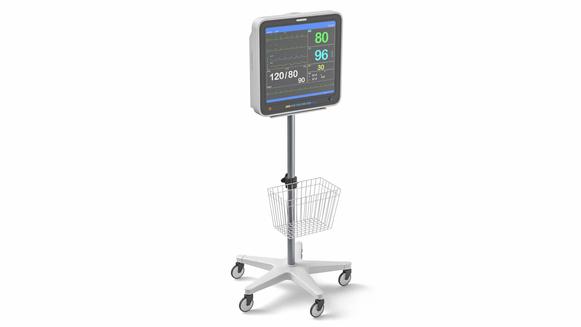 ECG Machine Collection 3D model https://p.turbosquid.com/ts-thumb/OY/ydsIGu/GV/electrocardiographmonitor2/jpg/1756111506/1920x1080/fit_q87/70b13e3993b1fdd4a5ecfbba8d65573e0d318f04/electrocardiographmonitor2.jpg