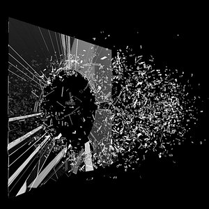 3D model broken glass 4