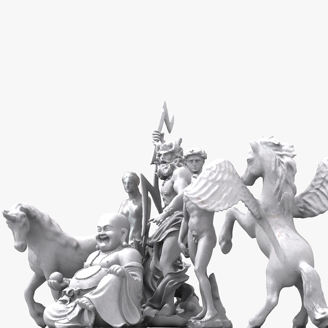 famous sculptures 3d max