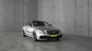 Mercedes C63 S AMG 3D model 3D model 3D model