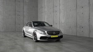 Mercedes C63 S AMG 3D model 3D model