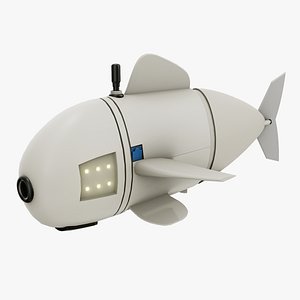 Fish Underwater Drone Rigged