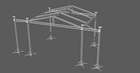 Prolyte MPT 12x10 roof with side wings 3m