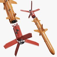 Training Target Missile with Foldable Fins