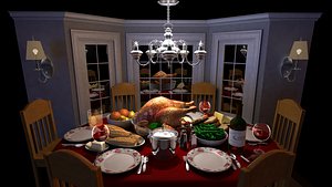 Cartoon Dinner Table