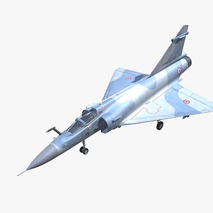 Mirage 2000 Jet Fighter Aircraft Low-poly 3D model 3D