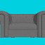 SILLÓN - GRIS PERFORADO