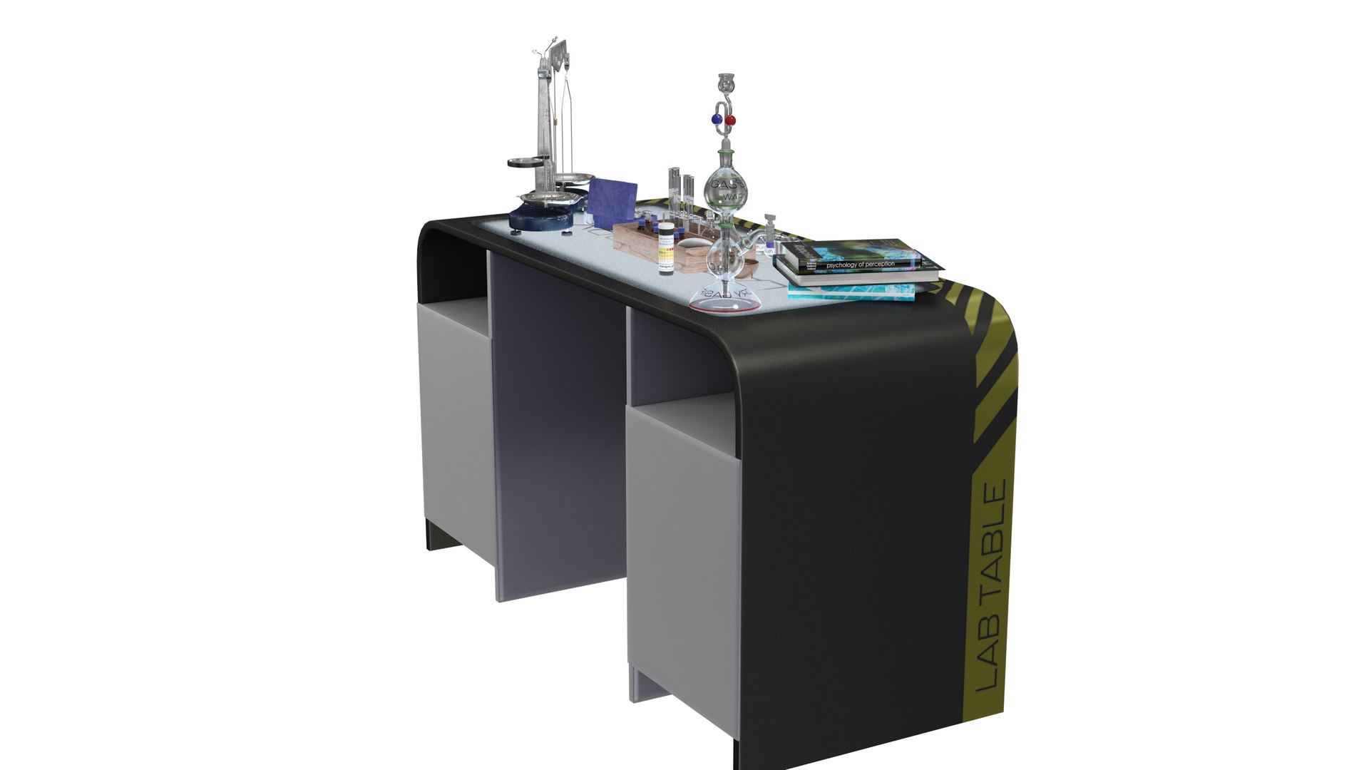Lab Table Dark 1 3D Model - TurboSquid 1758983