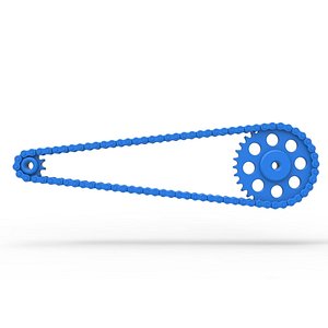 Diecast Chain drive Version 2 Scale 1 to 25 3D