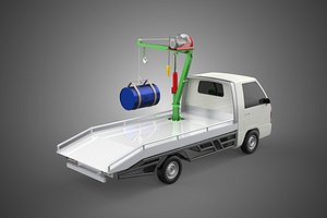 3D ELECTRIC LIFTING CRANE WINCH HOIST JIB DRUM BARREL PICKUP TRUCK