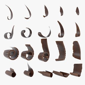 Chocolate Shavings Collection 3D model