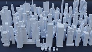 100 Unique Building Kitbash Bundle VOL-1