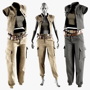 Female Outfit 3D model