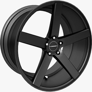 vossen cv3-r glossgraphite 2016 3d model