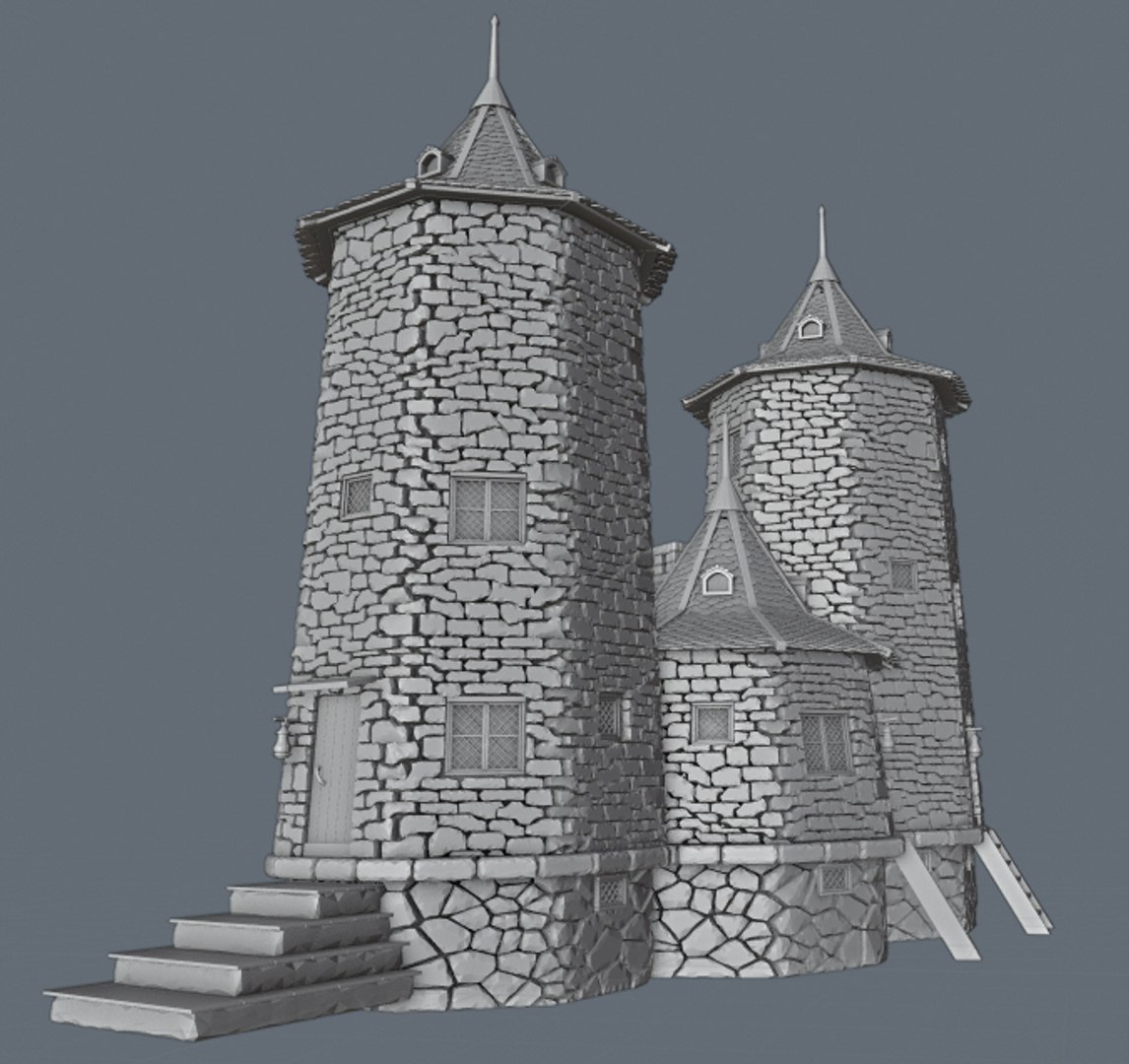 Hut Pattern Stone Model - TurboSquid 1459214