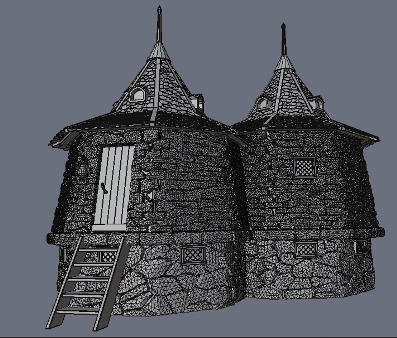 Hut Pattern Stone Model - TurboSquid 1459214